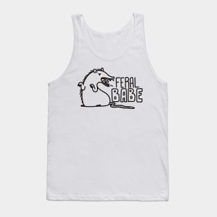 Feral Babe - black Tank Top